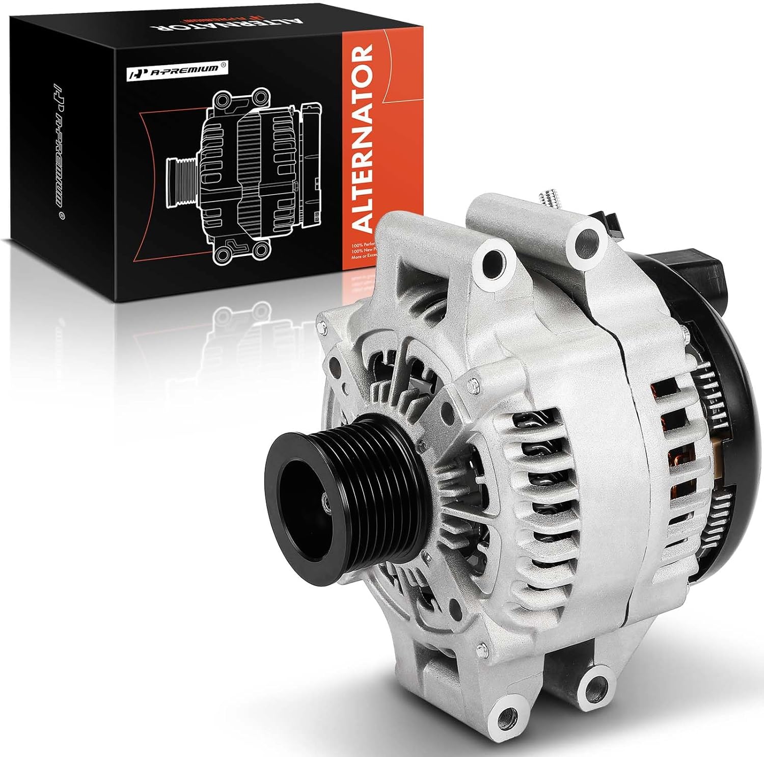 A-Premium Alternator Compatible with BMW X5 2011-2012, 535i 2011-2012, 535i GT 2010-2012, 535i GT xDrive 2011-2012, 535i xDrive, X3, X6, 640i, M2, M3, M4, 3.0L, 12V 210A 8-Groove Pulley Clockwise