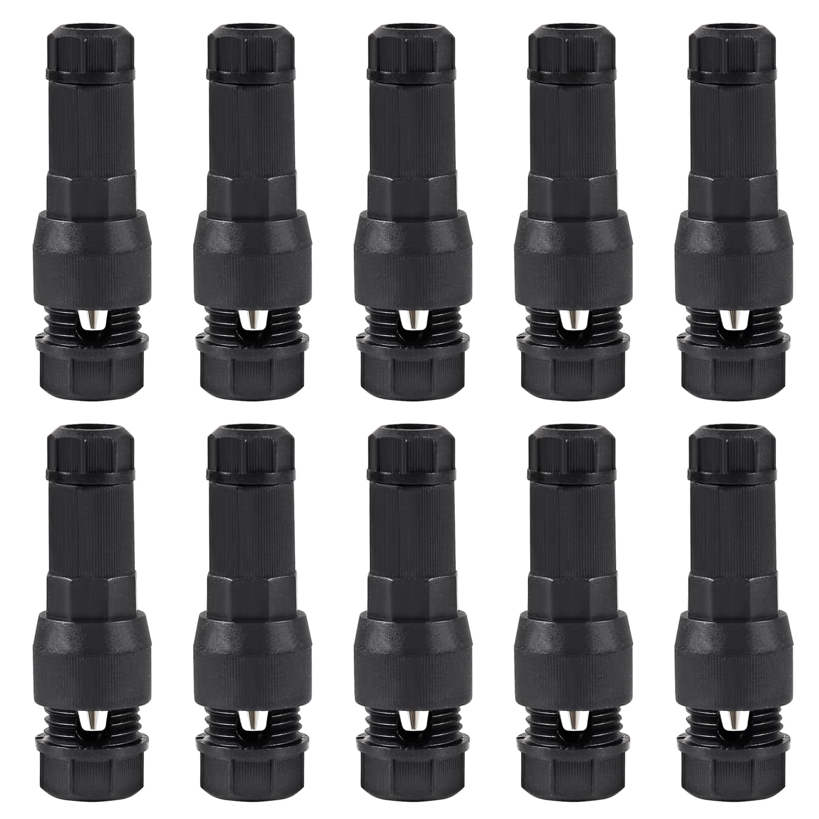 DORHEA 10Pcs Low Voltage Landscape Wire Connector, Waterproof 12/14/16/18 AWG Light Wire Cable Connectors for Outdoor LED Path Garden Spotlights Lawn Lamp-image-6