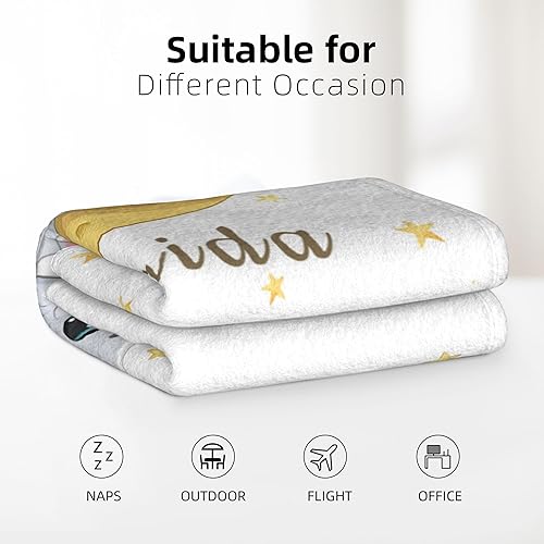 Miniatura 5 de Mantas personalizadas para bebé, manta personalizada para recién nacidos, infantes, niños, manta con nombre paramanta de forro polar personalizada,