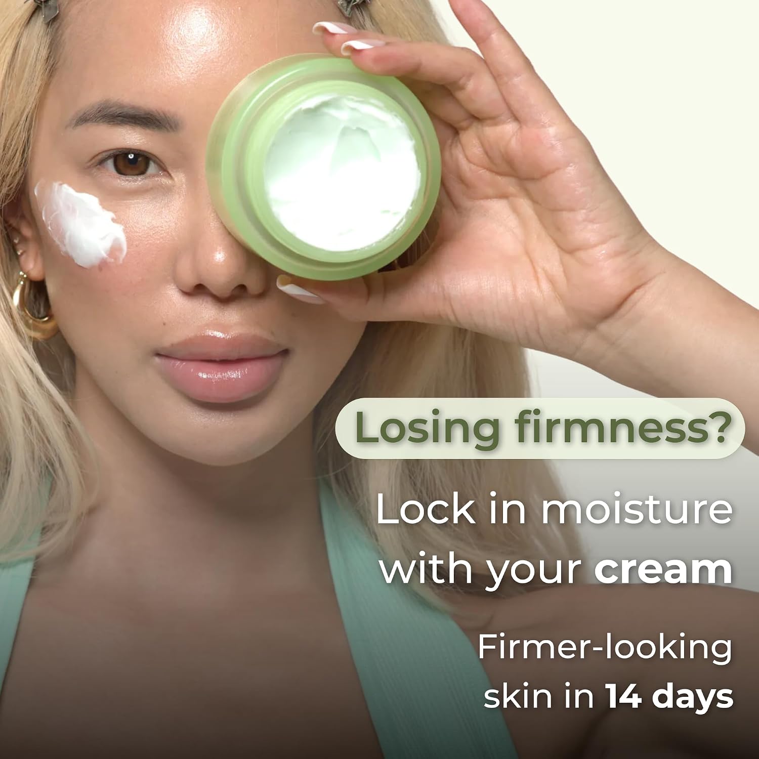 Matcha Anti Aging Face Cream Rose PDRN, Korean Hydrating Firming Facial Moisturi