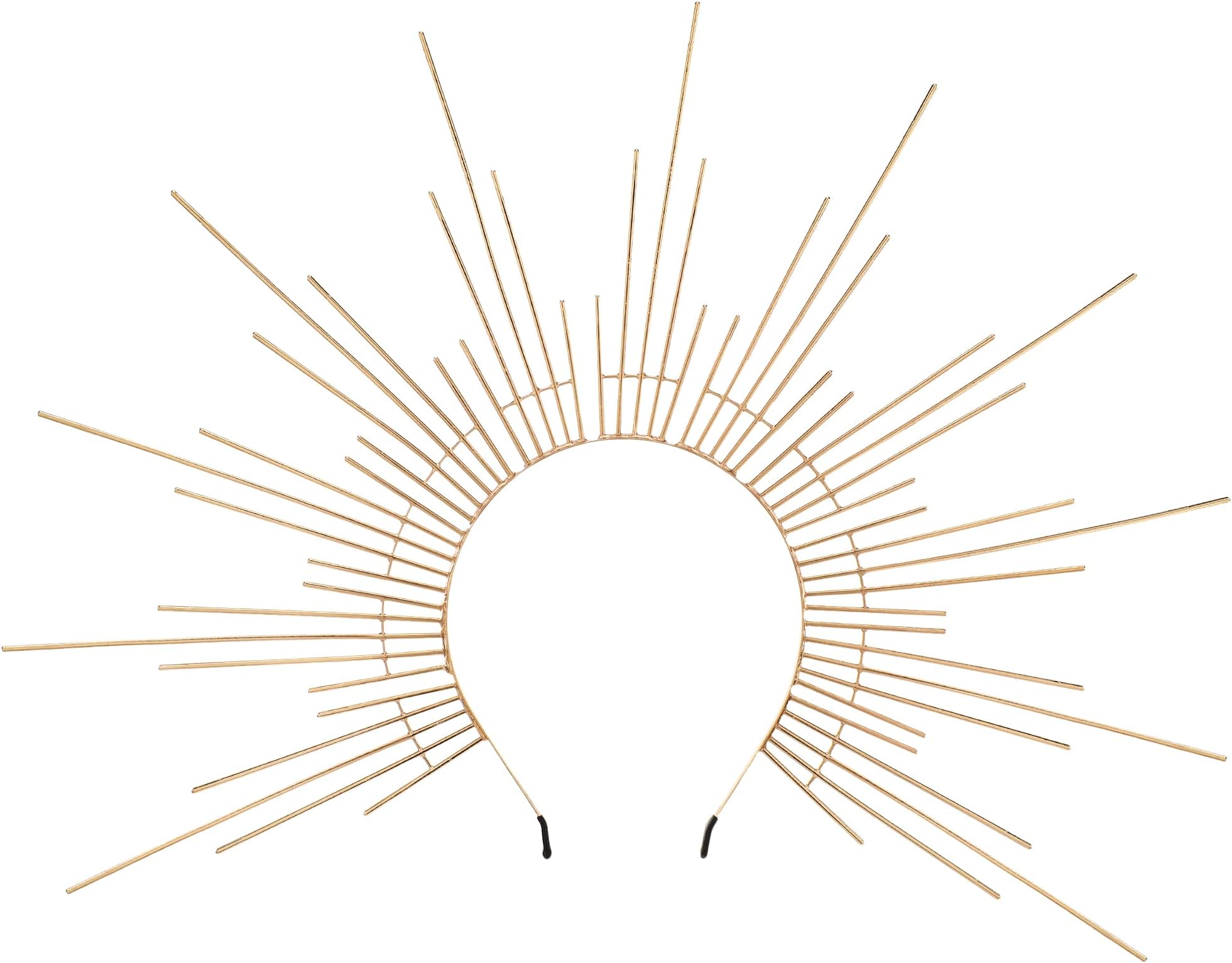 Sun Goddess Halo Crown - Renfaire Sunburst Spiked Headpiece for Women Renaissance Cosplay Costume