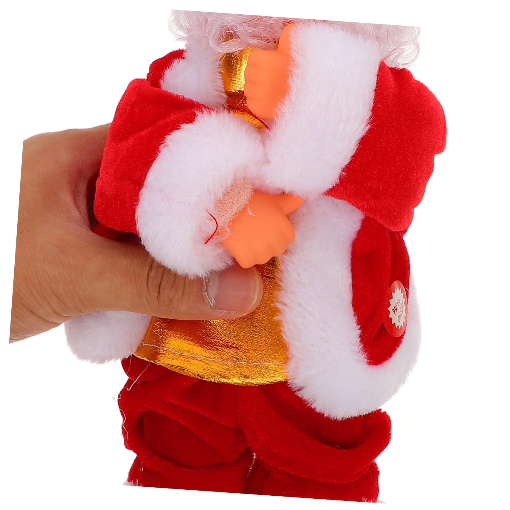 Muñeco Eléctrico Papá Noel Juguete para Fiestas de Navidad Regalo Divertido para Decoración Navideña Animada Muñeca Santa Claus para Festivo