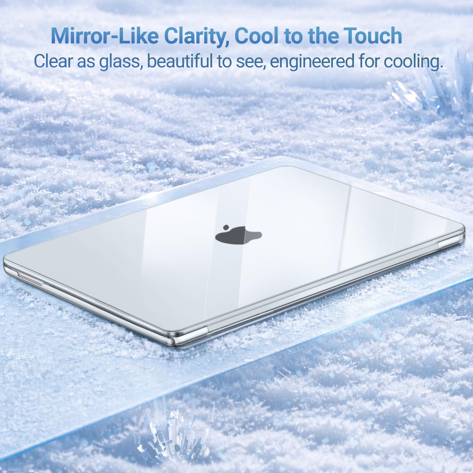 MOSISO Coque Compatible MacBook Neo 13 Pouces 2026 A3404 Puce A18 Pro Rigide Protectrice Antirays Cristal Clair
