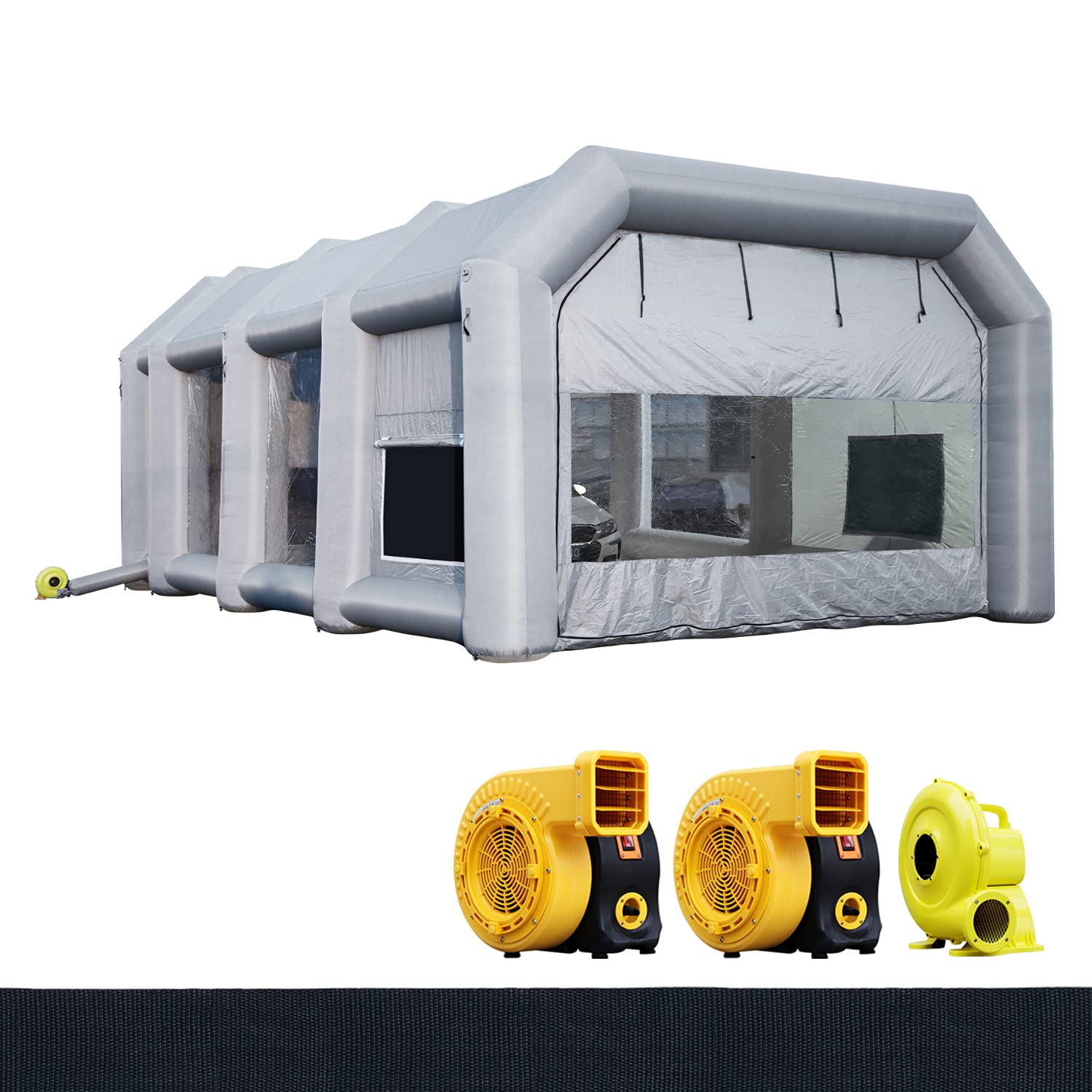 Buy 39x16.5x13Ft Sewinfla Paint Booth with Blowers 750W+950W+950W Blow