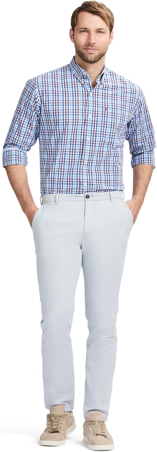 Izod Mens Performance Comfort Long Sleeve Shirt - Image 4