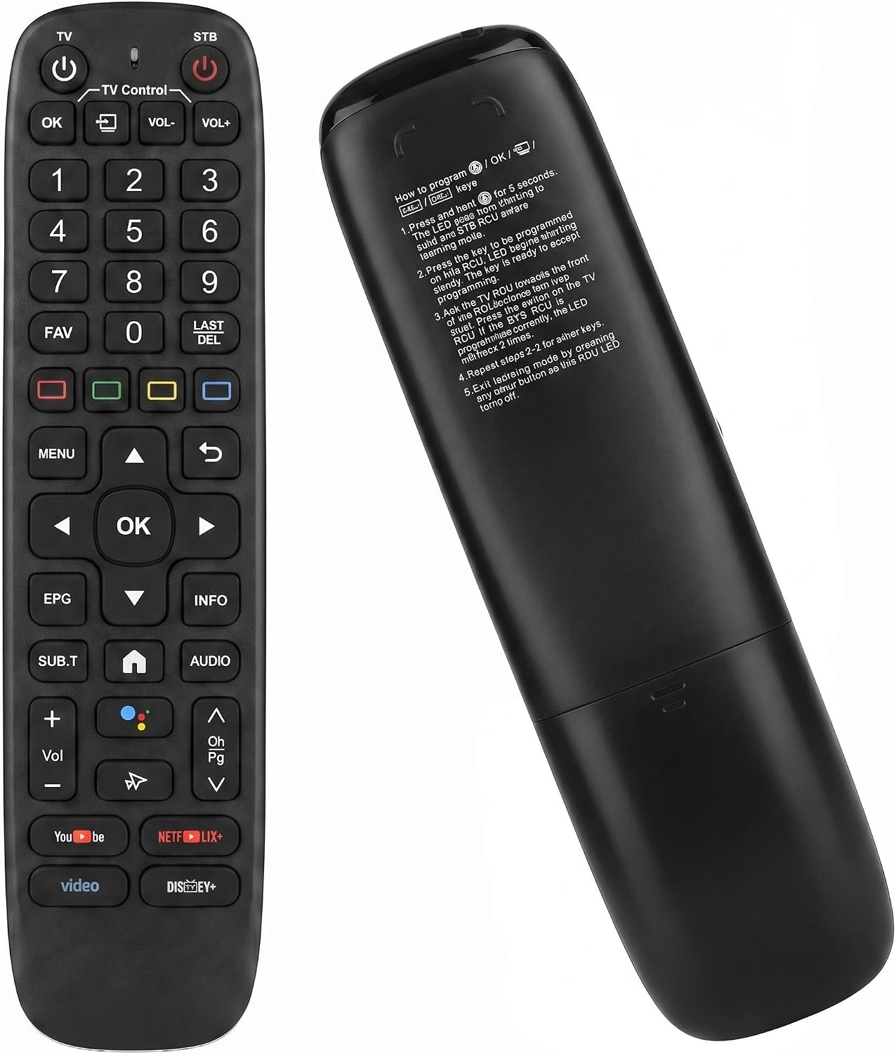 V6 Backlit Voice Replacement Remote for VSeeBox V6 Max, V5 Pro, V3 Plus, V2 Pro, V1 Smart TV Box Replacement
