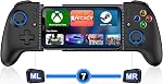 LIFUFUTEE Mobile Gaming Controller for iPhone/Android, Wireless Phone Controller with Hall Joysticks, Mobile Controller Phone Case Support for Xbox Game Pass, Steam Link & More, White