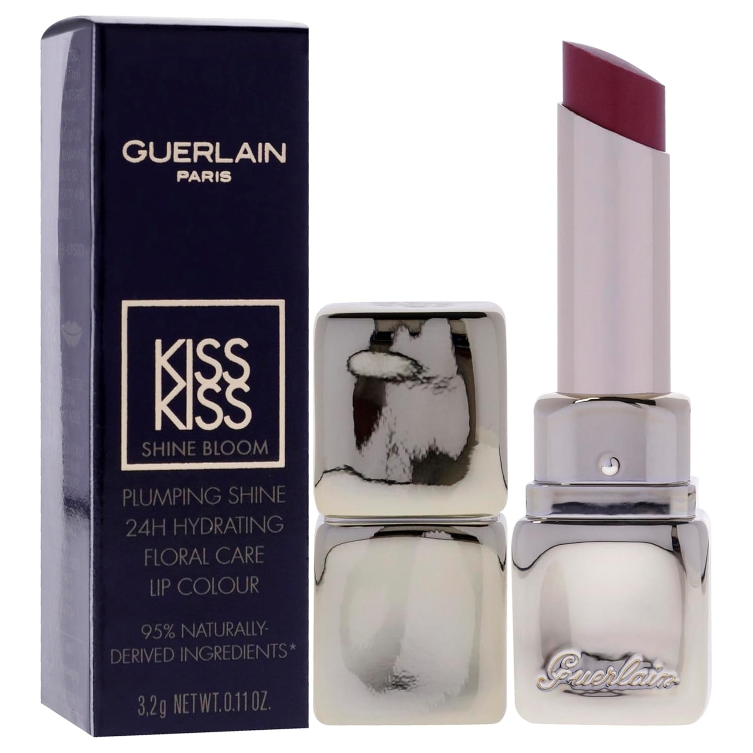 Kiss Kiss Shine Bloom Lipstick - 229 Petal Blush by Guerlain for Women - 0.11 oz Lipstick - Image 3