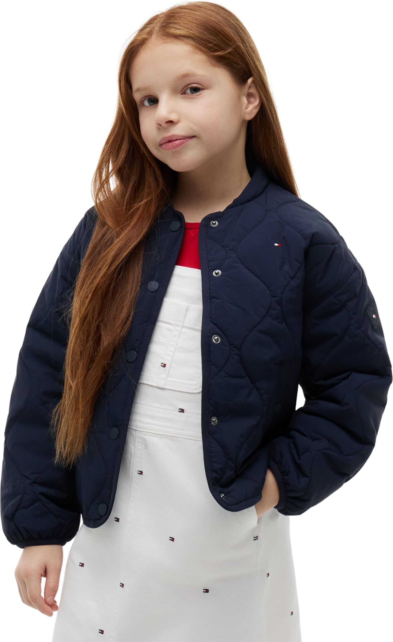 Tommy Hilfiger Mädchen Quilted Jacket Kg0kg09373 Andere Jacken