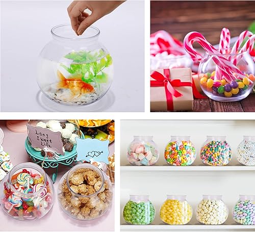 Miniatura 5 de Rtteri Tazones de hiedra de plástico de 20 onzas para decoración del hogar, centro de mesa, accesorio de juego de carnaval, soporte para adornos,