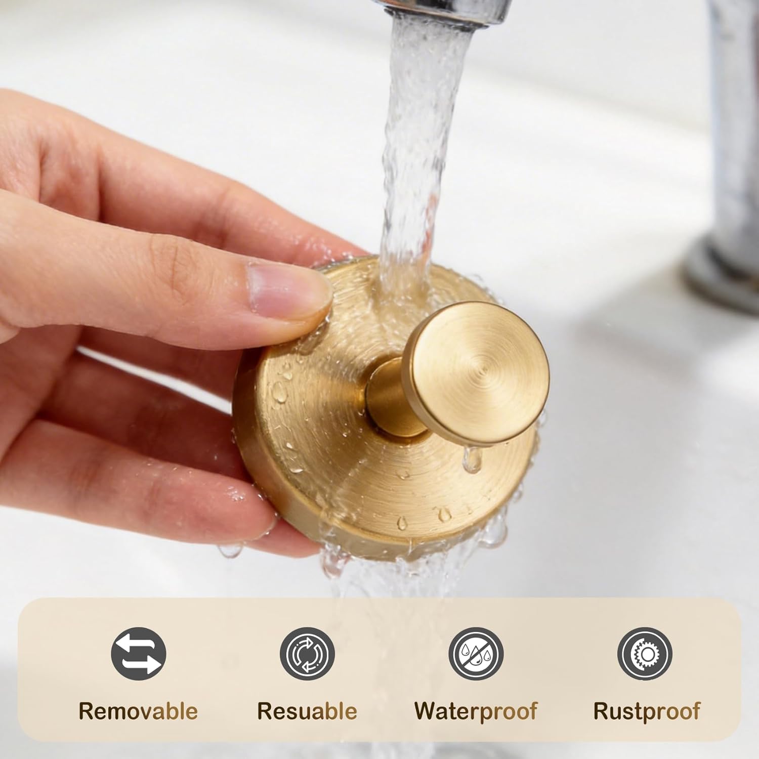 Drill-Free Suction Cup Hooks for Shower, 4 Pack Removable Towel Hooks for Bathroom Window Glass Door Wall RV, Wreath Hook for Hanging, Metal Towel Holder Shower Hooks, Bathroom Decor Accessories