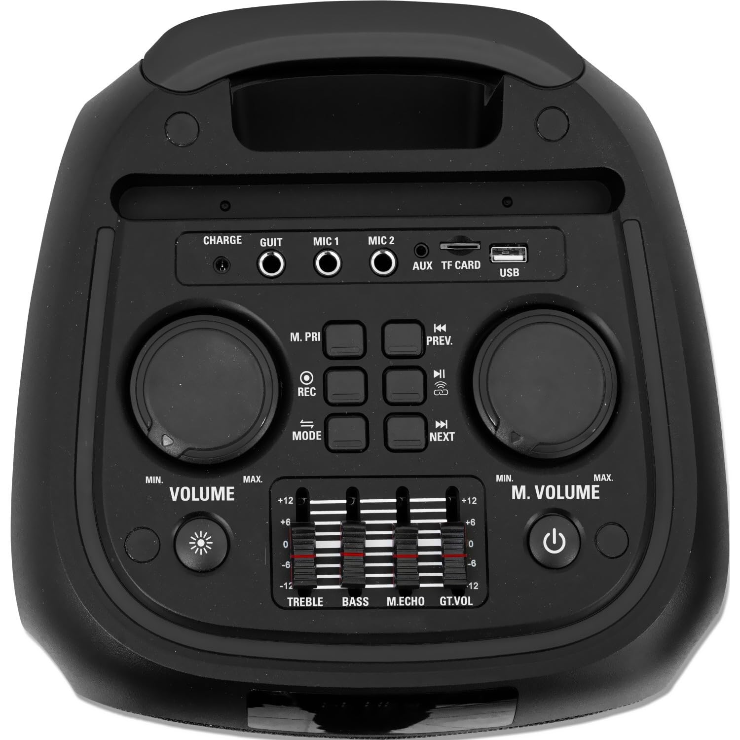 BMI Enceinte Active Sono Ibiza Sound VENUS600 - Lumineuse Karaoke 2 x 8/20cm 600W, Bluetooth USB TWS, Batterie intégrée