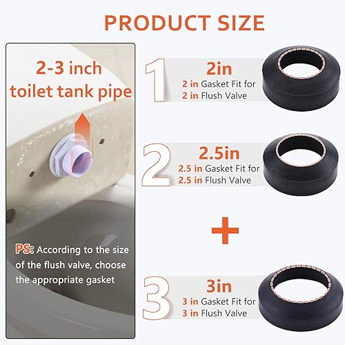 Miniatura 6 de Kit de repuesto para tanque de inodoro herramienta para tanque de inodoro y pernos para tanque de inodoro que se adaptan a la mayoría de válvulas de