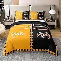 Vista 16 de Juego de ropa de cama de 100 % algodón pastel arcoíris con rayas abstractas onduladas, funda de edredón brillante, turquesa, azul, rosa, morado