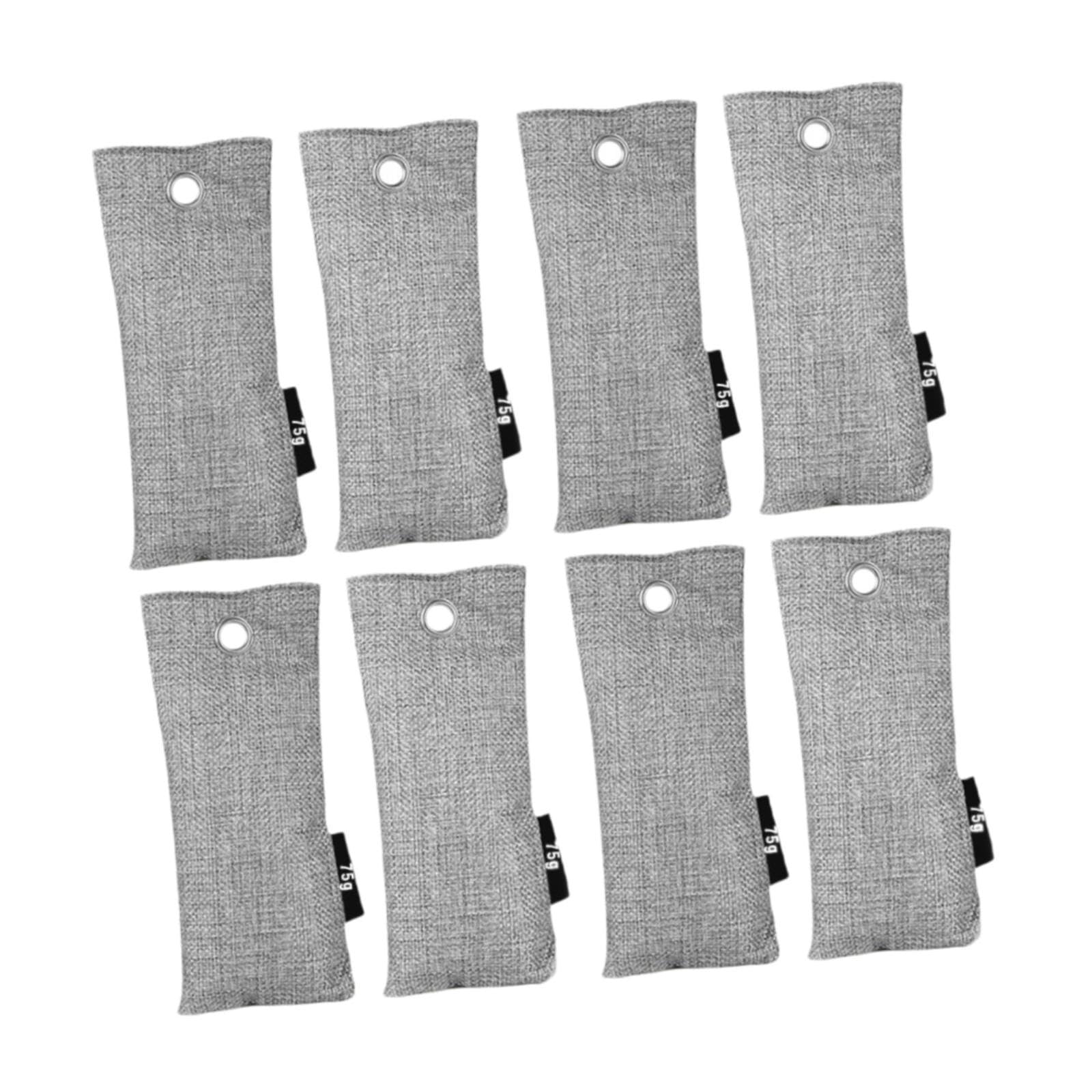 Qianly Air Purifying Bags Purifier Bags Natural Activated Bamboo Charcoal Odor Absorber Air Purification Accessories for Car Bedroom, 8 Bags