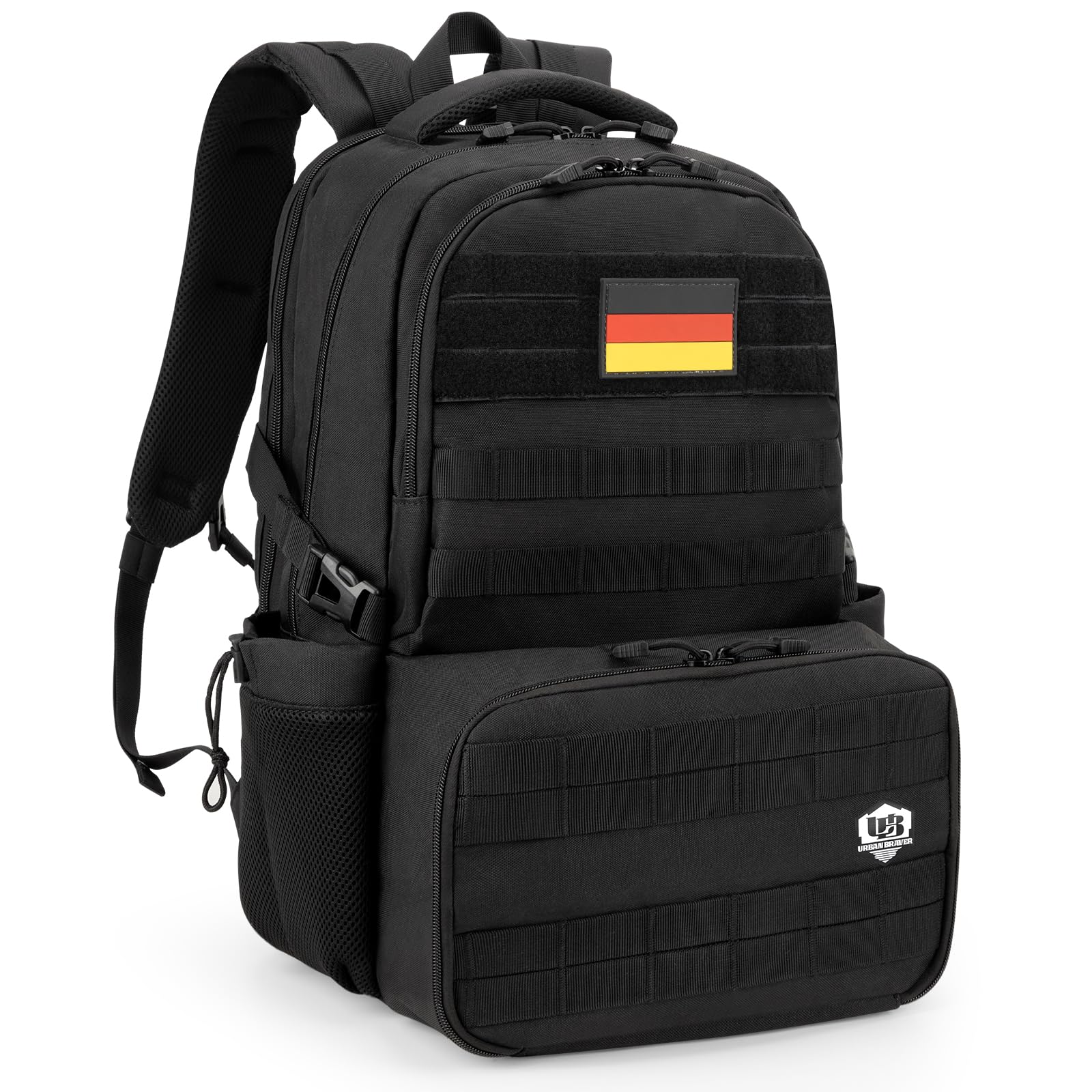 Zaino termico da uomo con contenitore per il pranzo da 6 litri: zaino da 40 l, con scomparto per computer portatile, borsa da lavoro con borsa termica per il pranzo, zaino per scuola, picnic