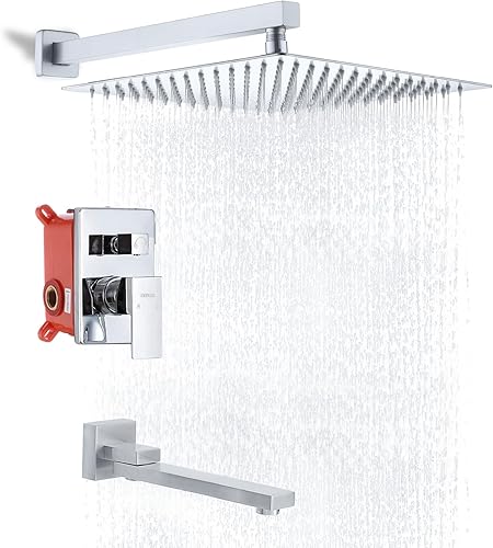 DEOLER Juego de grifo de ducha con boquilla de bañera, kit de molduras de ducha y bañera de una sola manija, grifo de ducha montado en la pared, disponible en Yaxa Venezuela