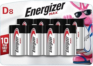 Energizer MAX D Batteries (8 Pack), D Cell Alkaline Batteries