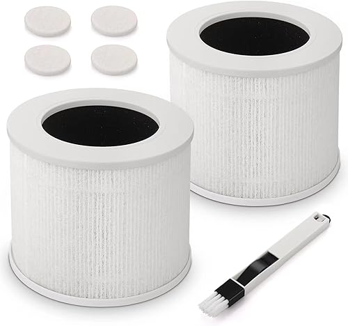 Core Mini filtro purificador de aire compatible con LEVOIT Core Mini filtro purificador de aire de repuesto 3 en 1 Ture HEPA de carbón activado de