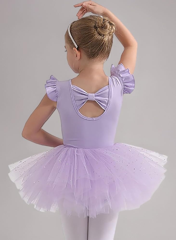 Costume Ginnastica Vestito Danza Bambina Con Strass - Body E