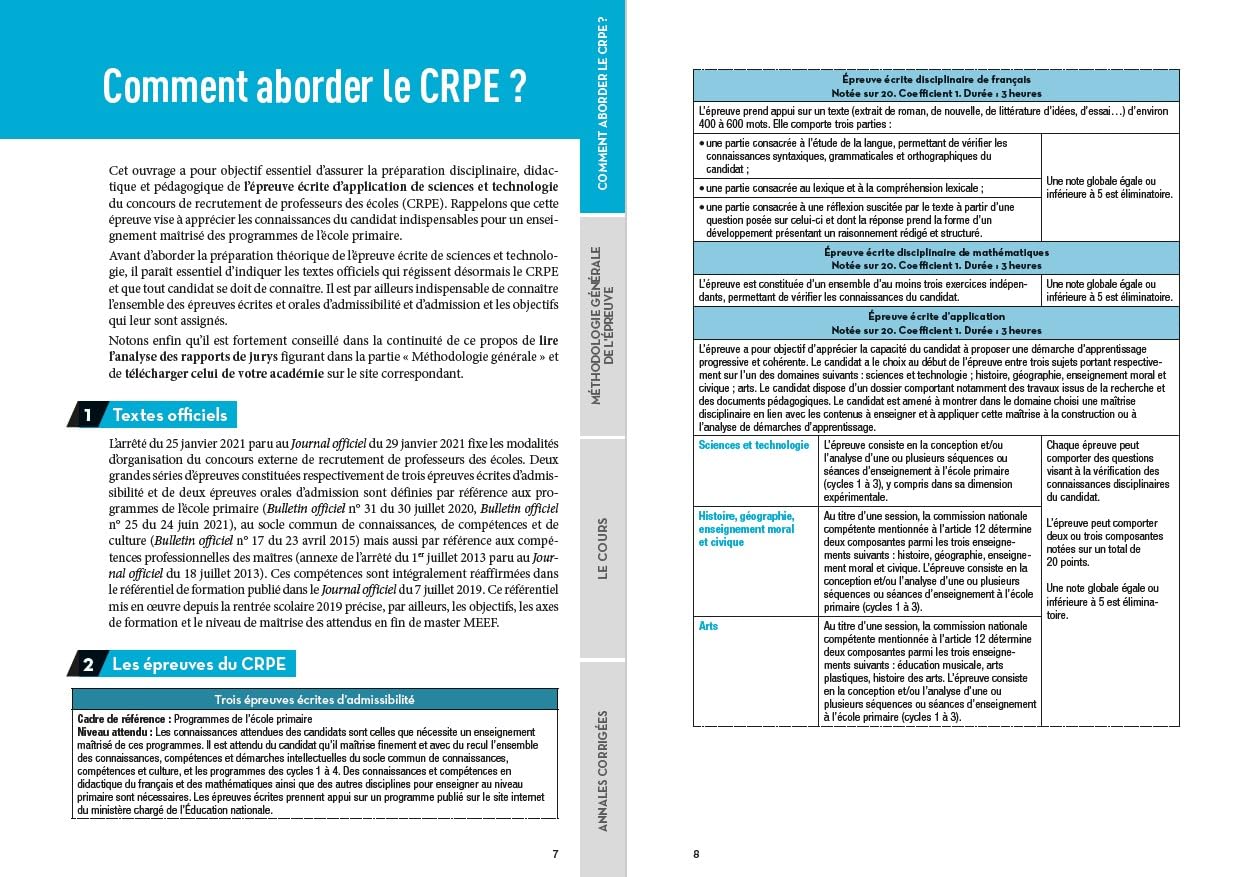 CRPE 2026-2027 - Sciences et technologie - Tout le cours (M1 et M2): Concours Professeur des écoles - Admissibilité - Epreuve écrite d’application