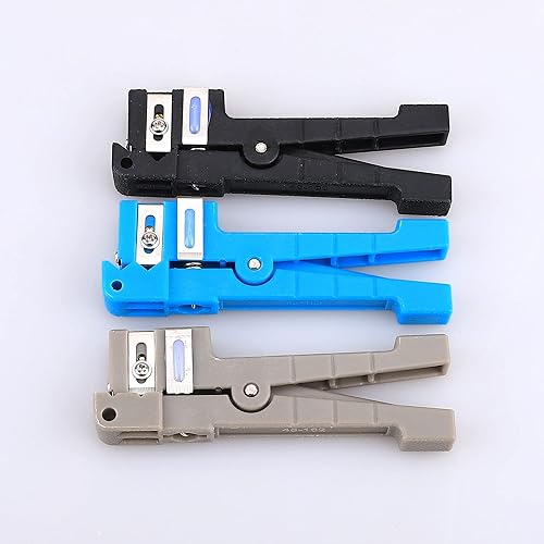 Miniatura 3 de 45-162 163 165 Fibra óptica Pelacables Herramienta Cable Coaxial de Cobre Herramientas de Pelar Set con Hoja para Chaquetas de Fibra Cable 1 unids