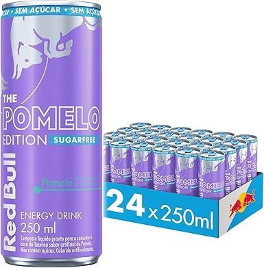 Pack de 24 Latas Red Bull Energético, Pomelo, Sem Açúcar 250ml Menor preço em Pack de 24 Latas Red Bull Energético, Pomelo, Sem Açúcar 250ml