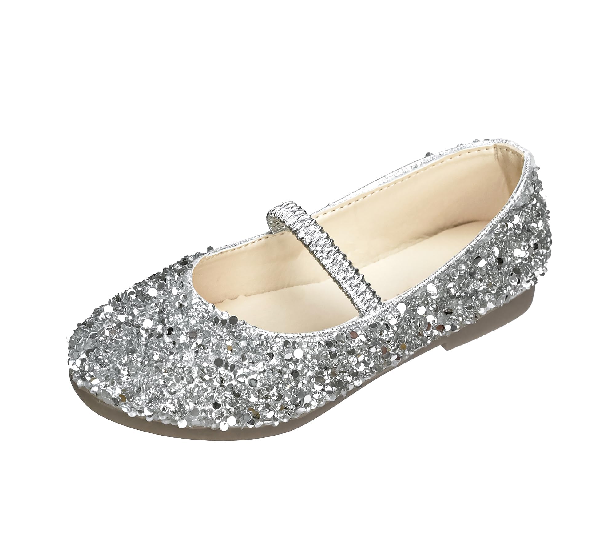 Scarpe Principessa Bambina Bimba, Scarpe Glitterate per Ragazza, Scarpe con Paillettes Eleganti per Cerimonia Festa