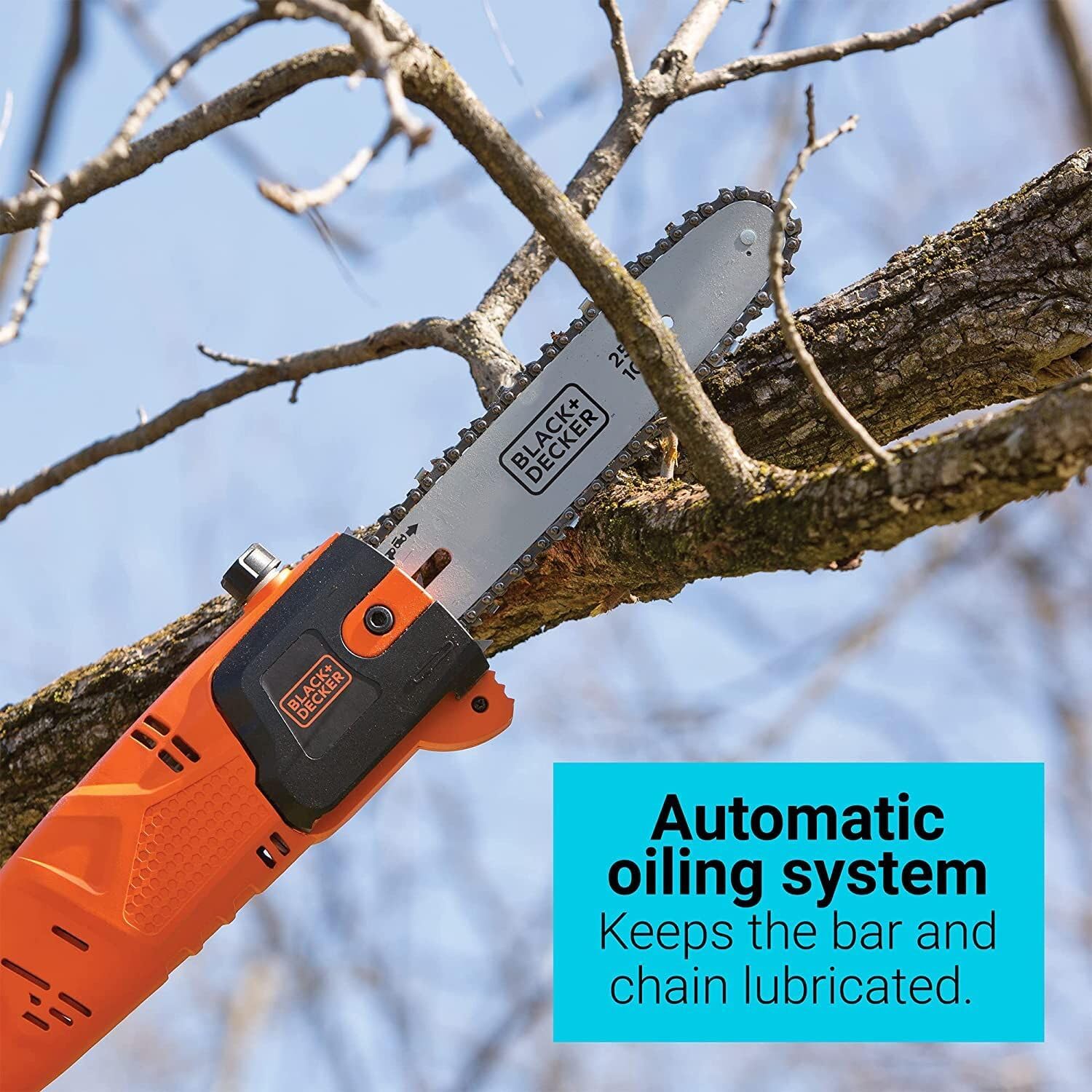 BLACK+DECKER 6.5 Amp 10 in. Electric Pole Saw (PP610)