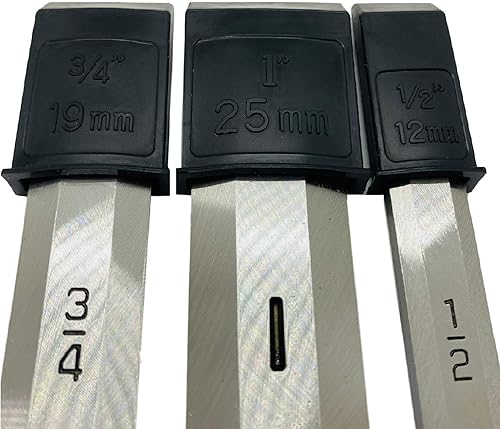 Miniatura 6 de KAKURI Juego de cinceles de madera resistente de 3 piezas para carpintería (12 pulgadas, 34 pulgadas, 1 pulgadas), fabricado en Japón, hoja de acero