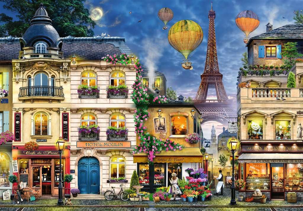 Ravensburger Puzzle 17829 - Abendspaziergang durch Paris - 18000 Teile Riesen-Puzzle für Paris-Fans und Puzzle-Profis ab 14 Jahren