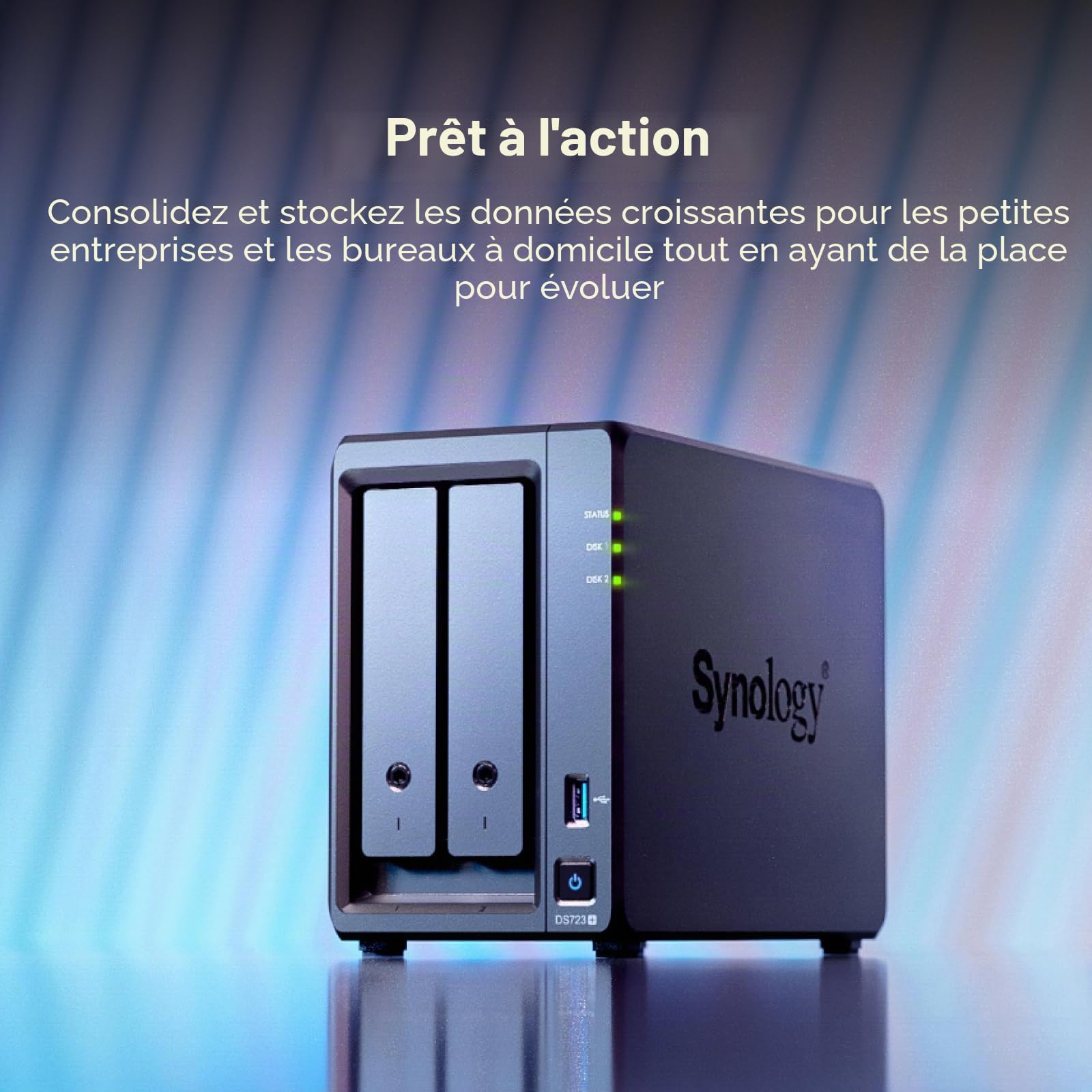 Synology DiskStation DS723+ à 2 Baies (sans Disque)