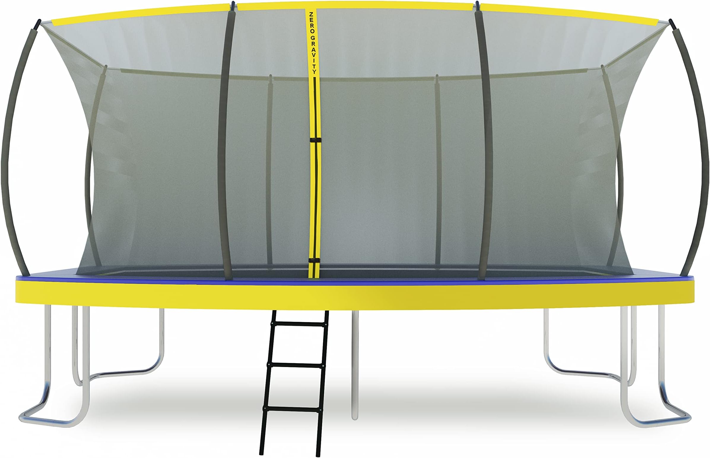 Ultima 5 Rectangular Barrel Trampoline in 3 Sizes. High Specification with Safety Enclosure Netting and Ladder