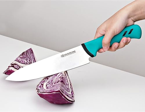 Miniatura 4 de YOUSUNLONG Cuchillo de chef de 8 pulgadas - Hoja de acero de molibdeno de alto carbono - Cuchillo de procesamiento de carne de carnicería - Mango