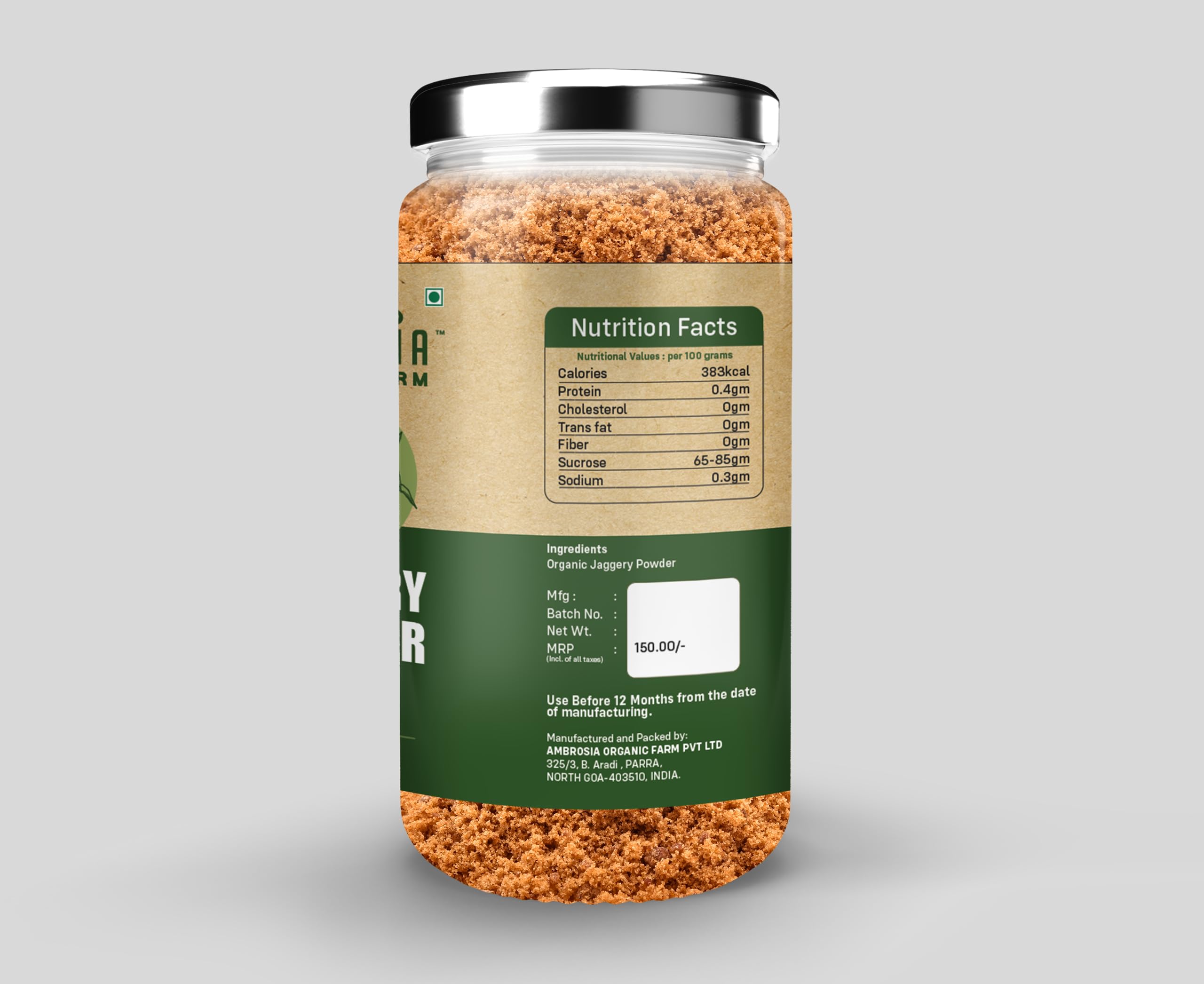 Ambrosia Organic Farm Jaggery Powder: Embrace Pure Sweetness and Enhanced Wellbeing -Gud Everyday Use Natural, Nutrient-rich, and the Ultimate Healthy Choice| Must Have Grocery Item. 350g (Pack of 2) 4