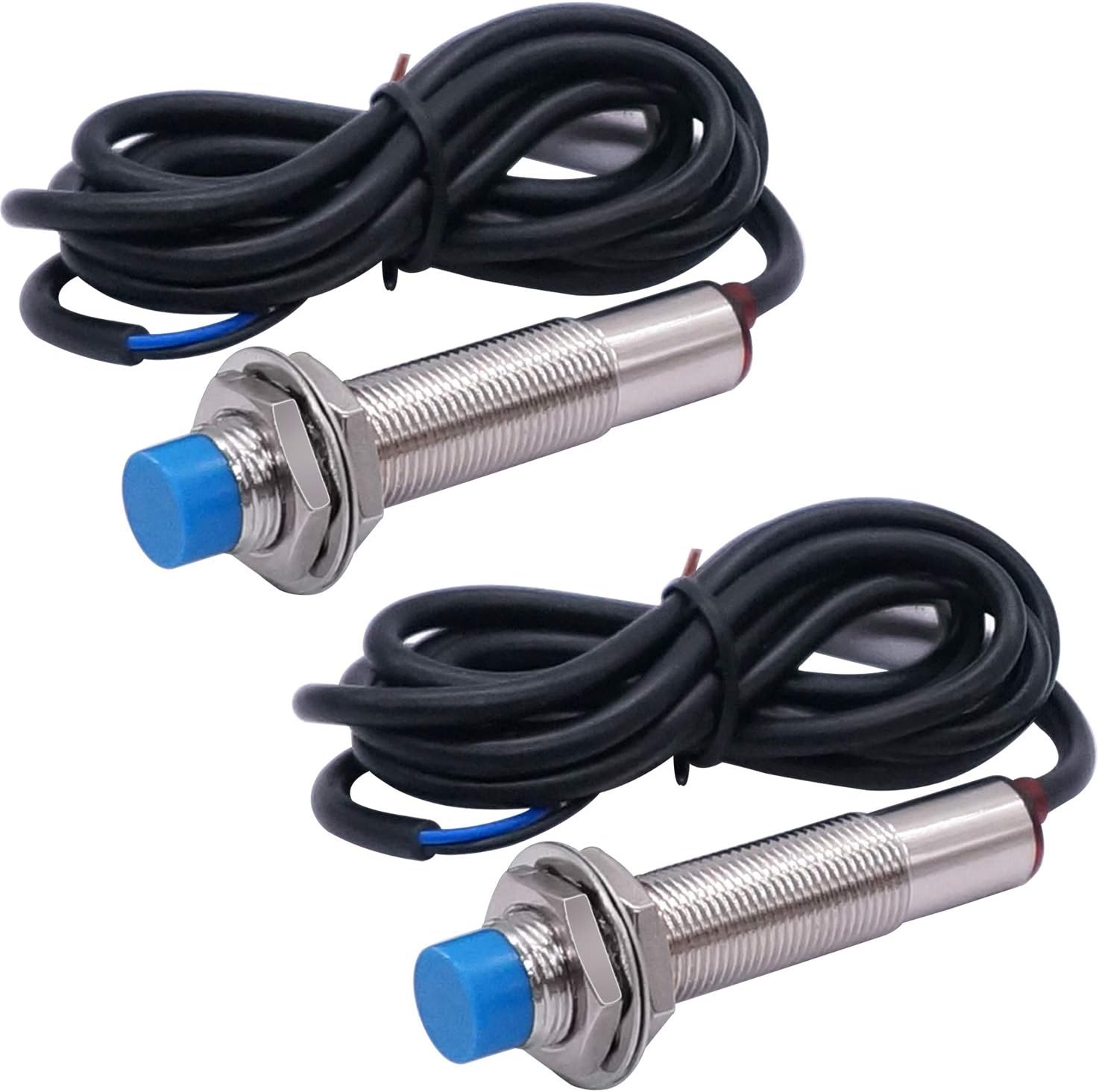Taiss 2PCS M12 4mm Sensing DC 5V NPN NO（Normally Open） 3D Printer LJ12A3-4-Z/BX-5V Cylinder inductive Proximity Sensor Switch Work Voltage 5VDC Special for MCU