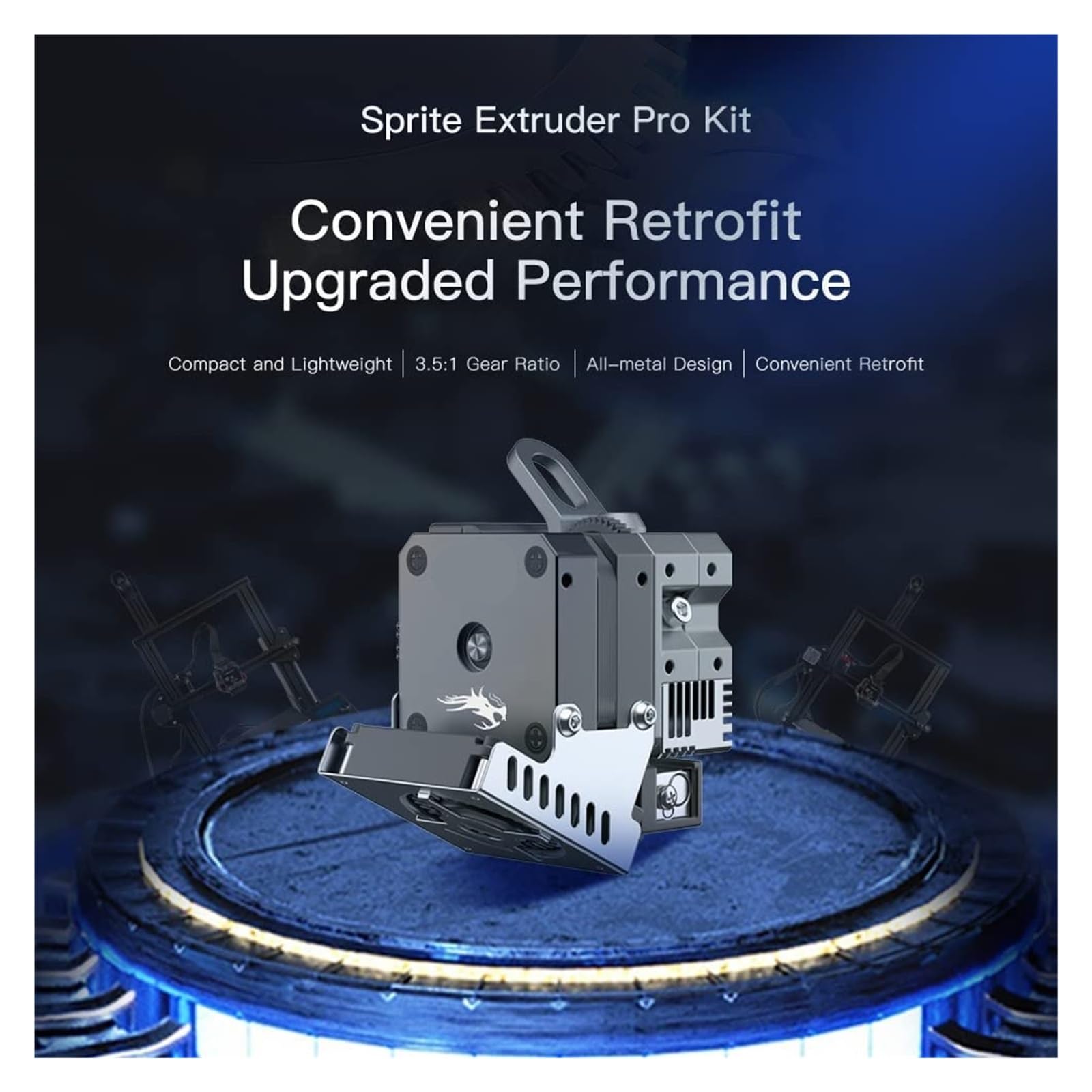 Kit Extrudeur Sprite Pro Compatible Avec Creality Ender-3
