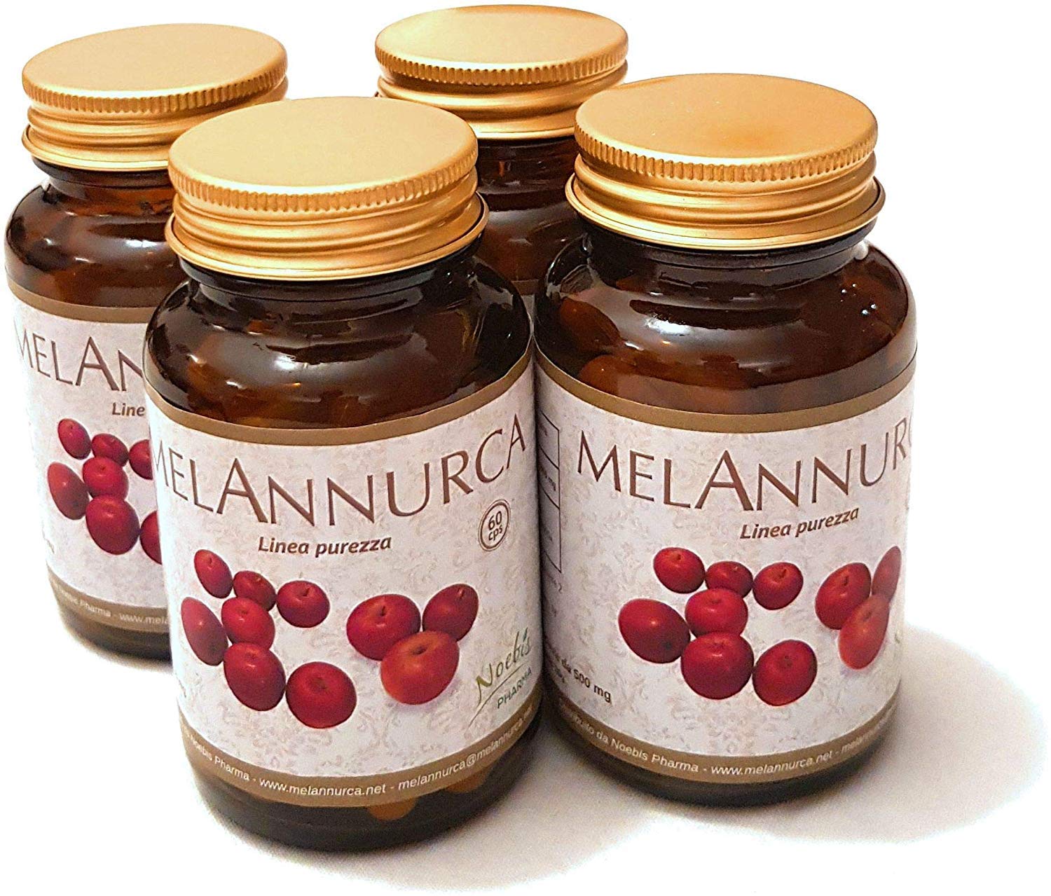 MELANNURCA - 60 CAPSULE - LA MELA DEL CUORE - con vero estratto di mela Annurca alleata della salute dei capelli | genuino naturale 100% alta qualità (Confezione da 3)