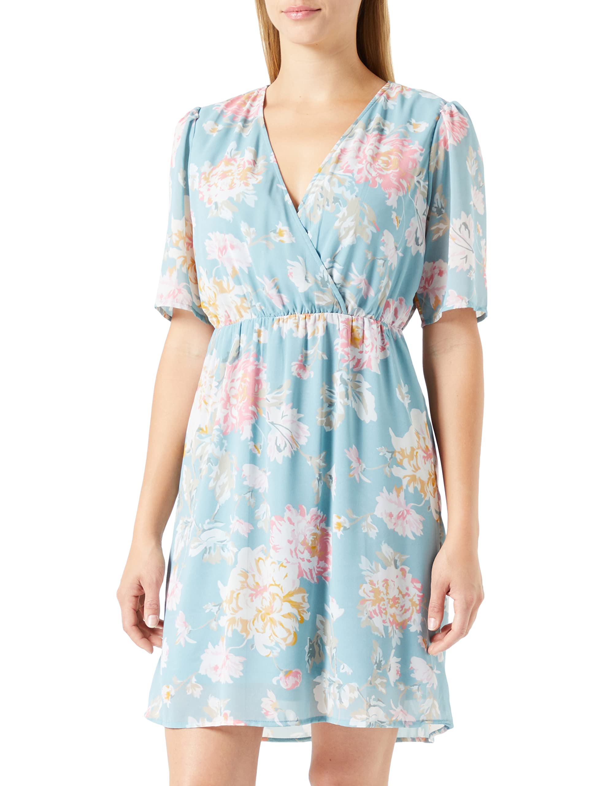 Only Onlstar Life Fia S/S Dress CS Ptm Vestido de Verano para Mujer