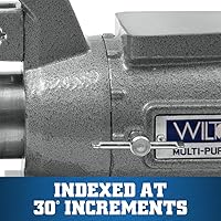 Vista 3 de Morsa de banco multiuso Wilton, 4-1/2" de ancho, 4-1/4" de apertura máxima de la mordaza, 2-1/4" de garganta (Modelo 450P)