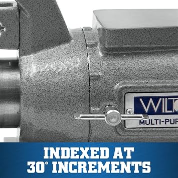 Wilton Multi-Purpose Bench Vise, 4-1/2 Width, 4-1/4 Max Jaw Opening, 2-1/4 Throat (Model 450P)