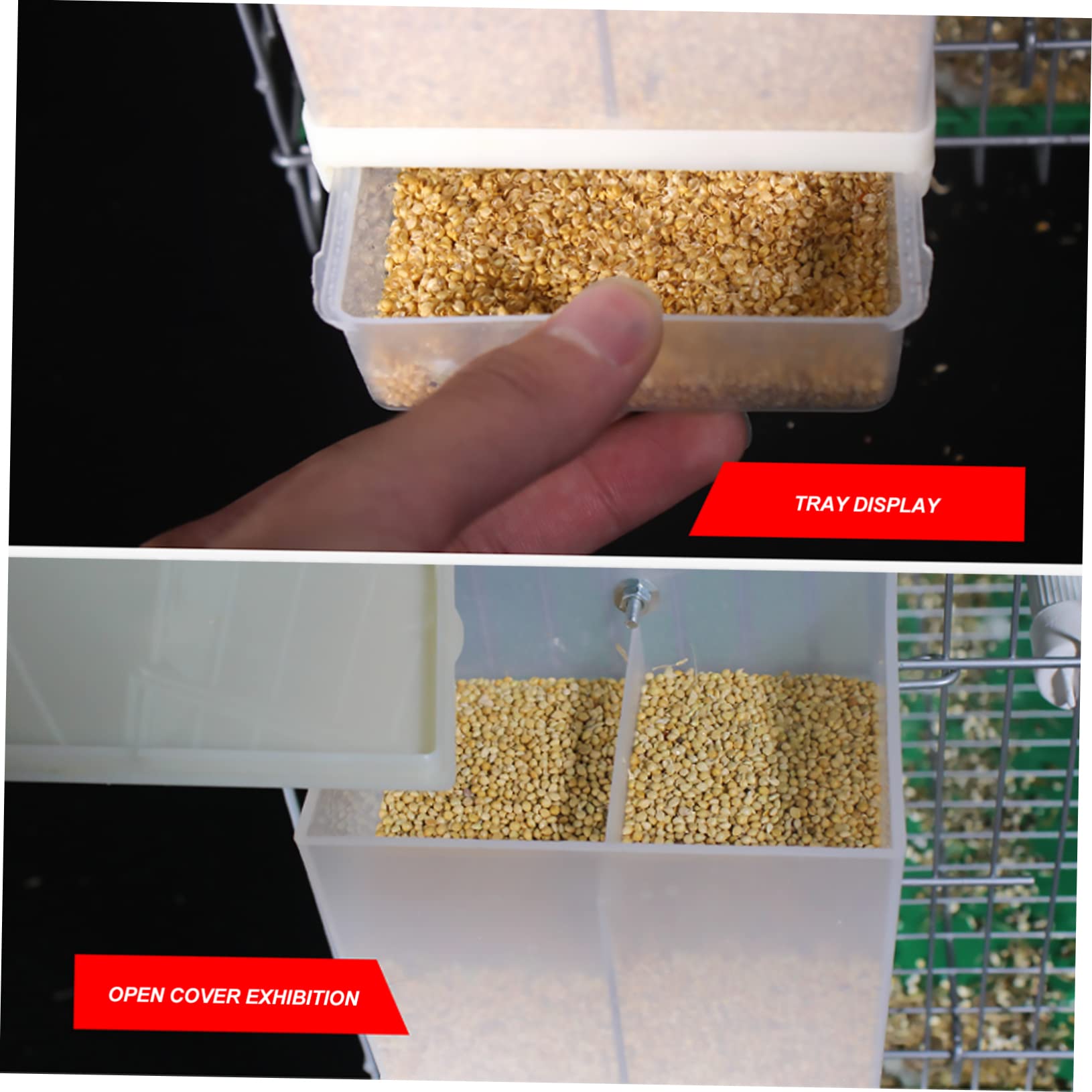 Sosoport Alimentatore Automatico Da 2 Pezzi Per Alimentatore Automatico Per Pappagalli Per Mangiatoia Per Piccioni