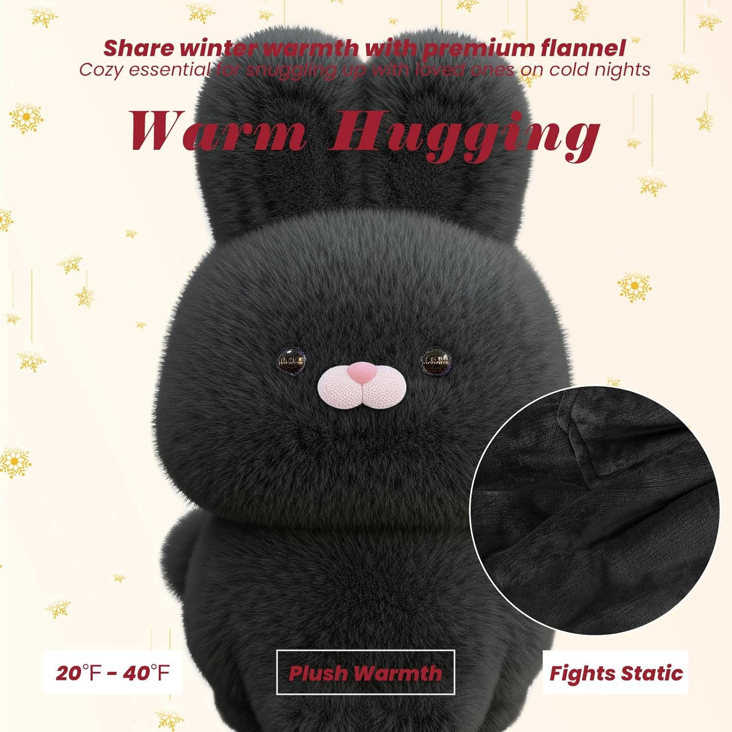 YUGYVOB Blanket Hoodie Oversized Sherpa, Wearable Blanket Warm & Cozy, Sweatshirt with Gaint Pocket, Gifts for Women, Men - Image 4