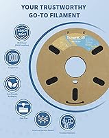 Vista 5 de DURAMIC 3D - Filamento de ácido poliláctico mate de 1.75mm negro, carrete de cartón de 1kg con acabado mate, filamento para impresora 3D PLA