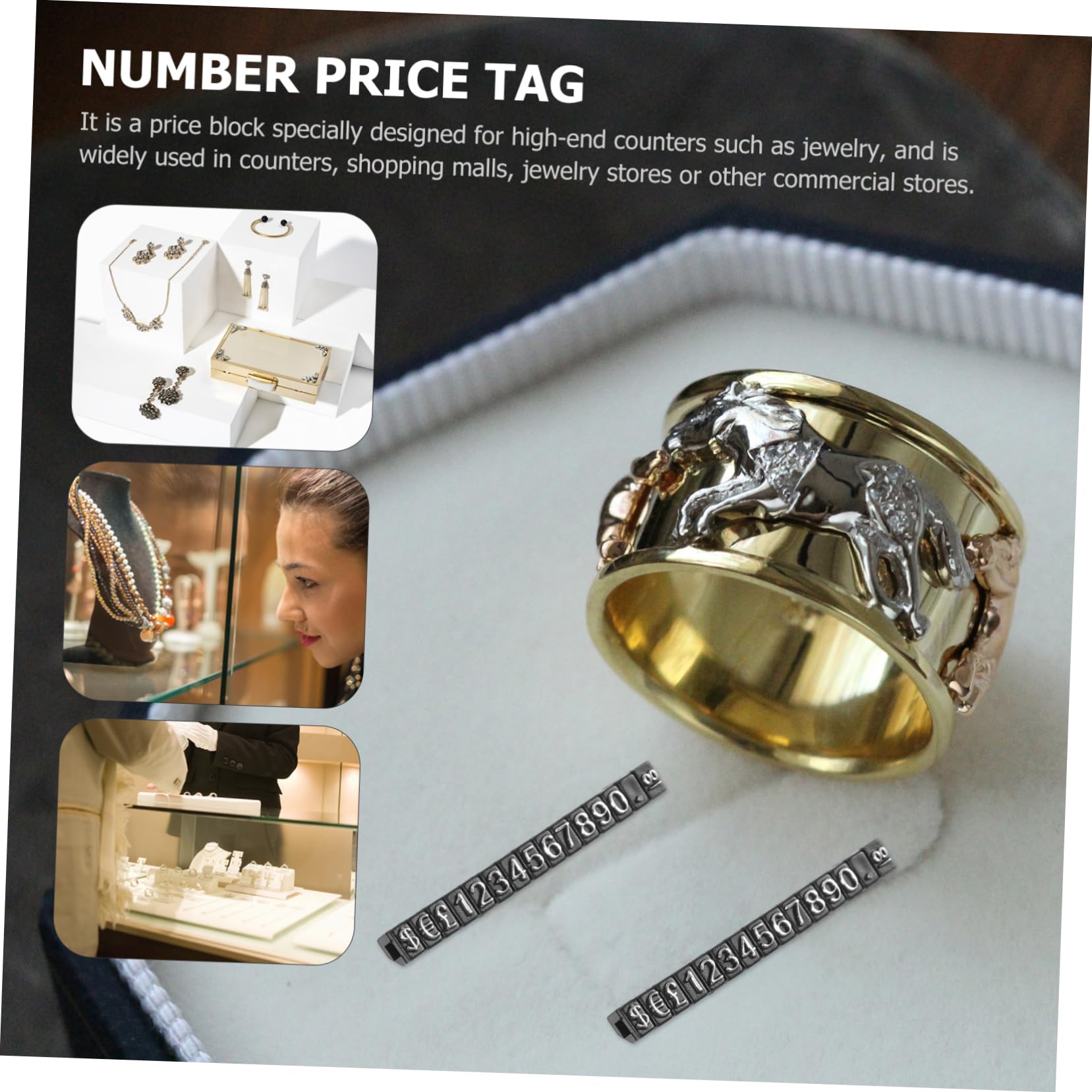 50sätze Teiliges Preisdisplay Würfel Preisetiketten Für Schmuck Geschäfte Verstellbare Preisschilder Für Juwelierbedarf Elegant Und Praktisch Für Verkaufsstände