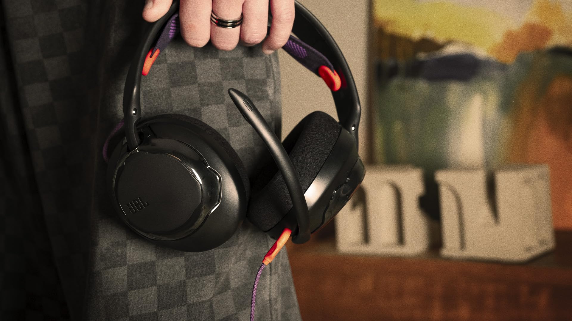 JBL Quantum 250 – przewodowy nauszny zestaw słuchawkowy do gier z JBL Quantum, mikrofonem z redukcją szumów, złączem 3,5 mm, kompatybilny z Apple/PC/Xbox/PlayStation/Nintendo Switch, czarny