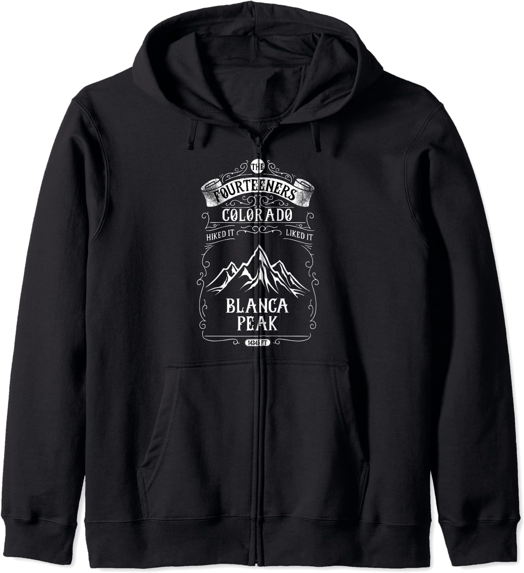 Colorado-Fourteeners-Hiking-Blanca Peak Zip Hoodie