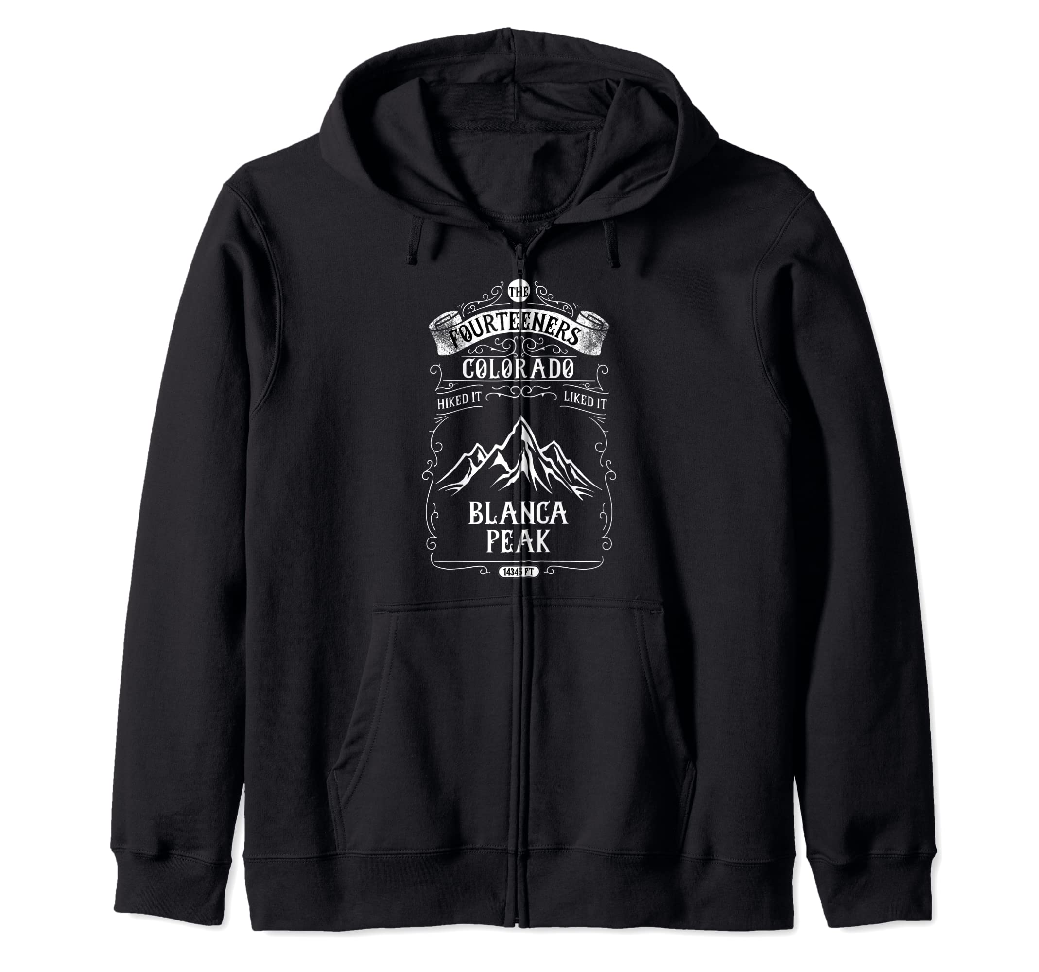 Colorado-Fourteeners-Hiking-Blanca Peak Zip Hoodie