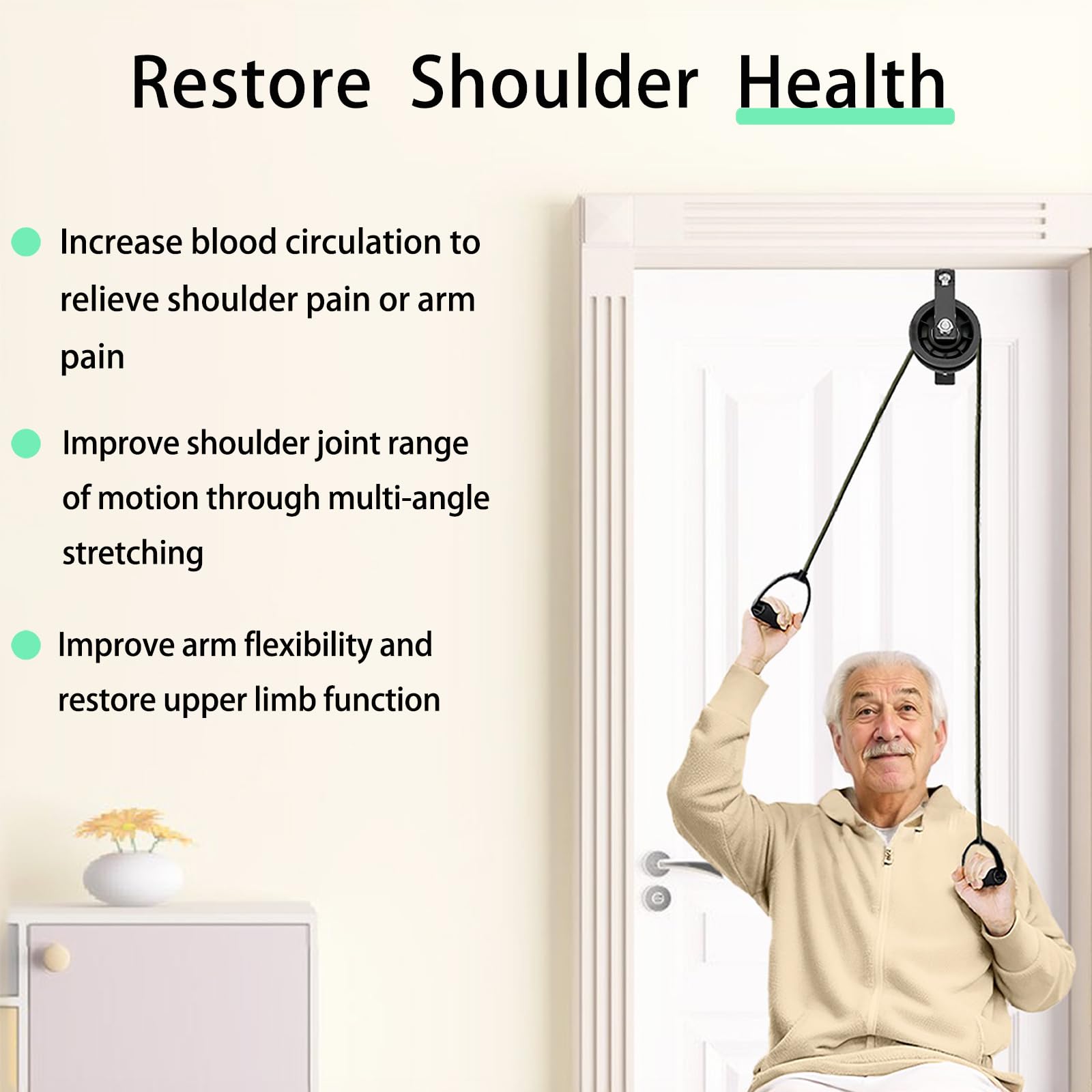 Shoulder Pulley for Physical Therapy Over the Door for Recovery — Amazon image 2