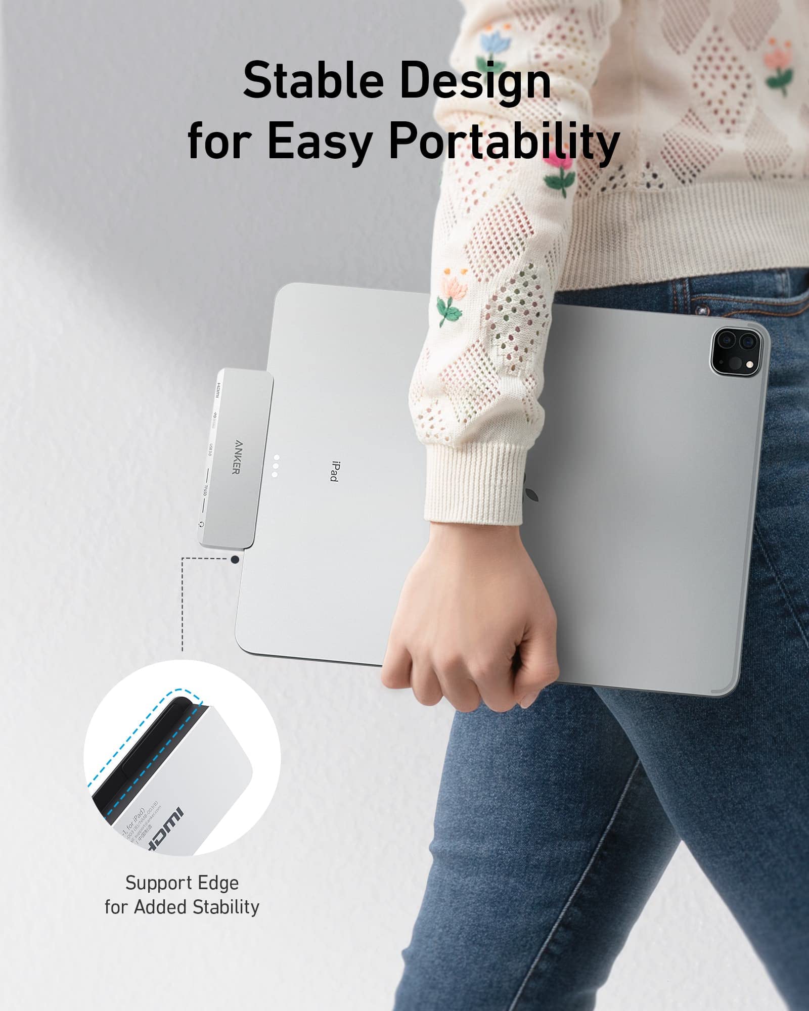 Amazon | Anker 541 USB-C ハブ (6-in-1, for iPad) USB PD対応 4K対応